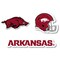R and R Imports Arkansas Razorbacks Vinyl Decal Sticker 3 Pack 4-Inch Each
